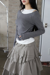 Cozy Mood Layered Brushed Tee