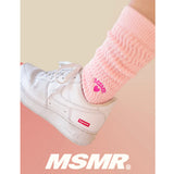 Love Round Logo Crew Socks Pink