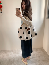 big polka-dot shoulder bag