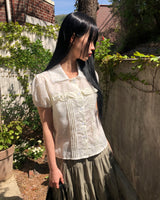 Mahi Frill Short Sleeve Blouse