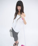 GLITTER KEY OFF SHOULDER - WHITE
