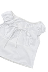 Harbor ribbon blouse_ivory