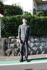 saros ヴィンテージ長袖Tシャツ - チャコール(2)