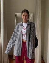 Air Pigment Loose Fit Checkered Shirt