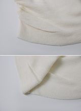 #LH Ribbon Off Shoulder Wool Knit (2color)