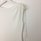 ワンショルダーシャーリングTシャツ(4color)