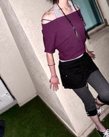 (2color) Star Stripe Capri Banding Pants