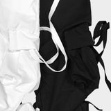 strap elastic pants_black