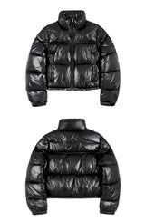 Glossy Eco-Puffer Short Padding Jumper