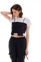 AI RIBBON BUSTIER / BLACK