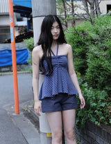 STITCH POINT SHORTS(NAVY)