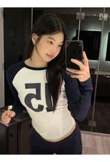 No.ナガーアンドラウンドロングスリーブTシャツ