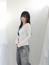 V cut light button t