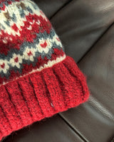 Drop knit roll-up beanie