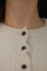 FROST FRILL KNIT CARDIGAN