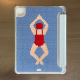 SWIMMER iPAD HARD JELL CASE_WOMAN(WHITE)
