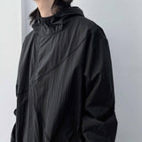 Structured Seam Hooded Jacket