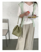 Natural Canvas Shirred Pouch Bag - A Drawstring Bag with a Unique Vibe