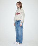 SCRIPT LOGO CROP HALF ZIP UP