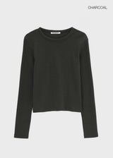 [B-BASIC] スタンダードラウンドロングスリーブTシャツ2サイズ
