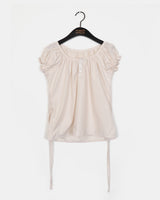 Kuya Puffed-Sleeved Short-Sleeved Blouse