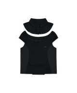 デタッチャブルカラーTシャツ / ブラック