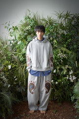 PAISLEY EMB. H-T SWEAT PANTS (Gray)