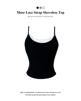 Muse レースキャップバックチームノースリーブトップ (3 Colors)