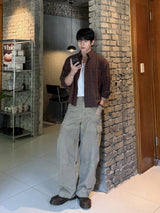 Mile cropped long-sleeve shirt