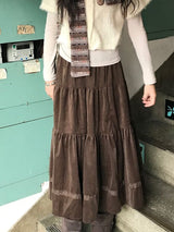 セキベルベットロングスカート