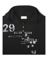 (UNISEX) アタック ヘンリーネック フーデッド ロングスリーブ