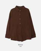 #ベーシックレーヨンルーズフィットシャツ (4color)