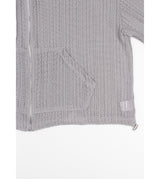MESH KNIT HOOD ZIP-UP