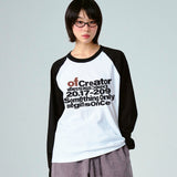 [UNISEX]オフクリエイターラグランロングスリーブTシャツ
