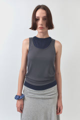 Two Layered Sleeveless / Grey