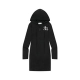 シャハラレオパードクロスフードネックOPS