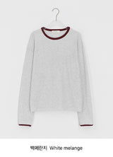 [unisex] Huked Color Matching Waffle Warmer Over Long Sleeve Tee