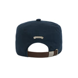 Leaf VZ Monogram Twill Pillbox Cap / Navy