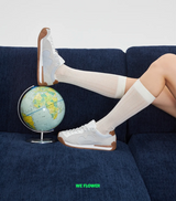 WE FLOWER Fashionable New Hobo Shoes, Versatile, Comfortable and Light - weight - Moonlight Gray