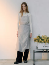 HALTER NECK LAYERED ONEPIECE GRAY