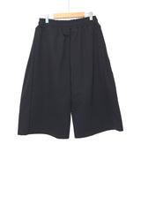 long wide sweat half pants
