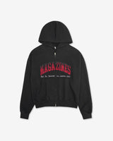 (UNISEX)マガジン オーバー フード ジップアップ