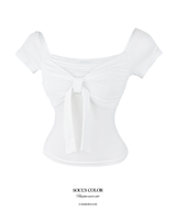 Rosy Ballet Shirring Top (3color)