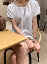 Weekly Wrinkle Shirring Blouse / 2 colors
