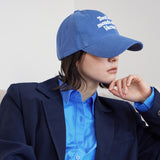 TMV Lettering Ball Cap / Washing Blue