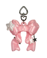 SUPERSTAR RIBBON BALM KEYCHAIN (Clear Pink)