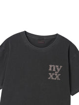 LACE LOGO TEE CHARCOAL