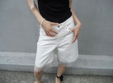スタッドタッセルハーフパンツ (WHITE)