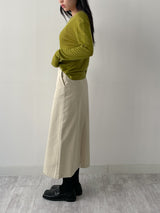 Olsen Cotton H-Line Long Skirt