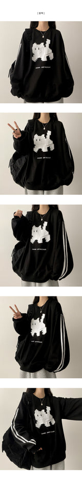 Banbi Track Line Cat スウェットシャツ